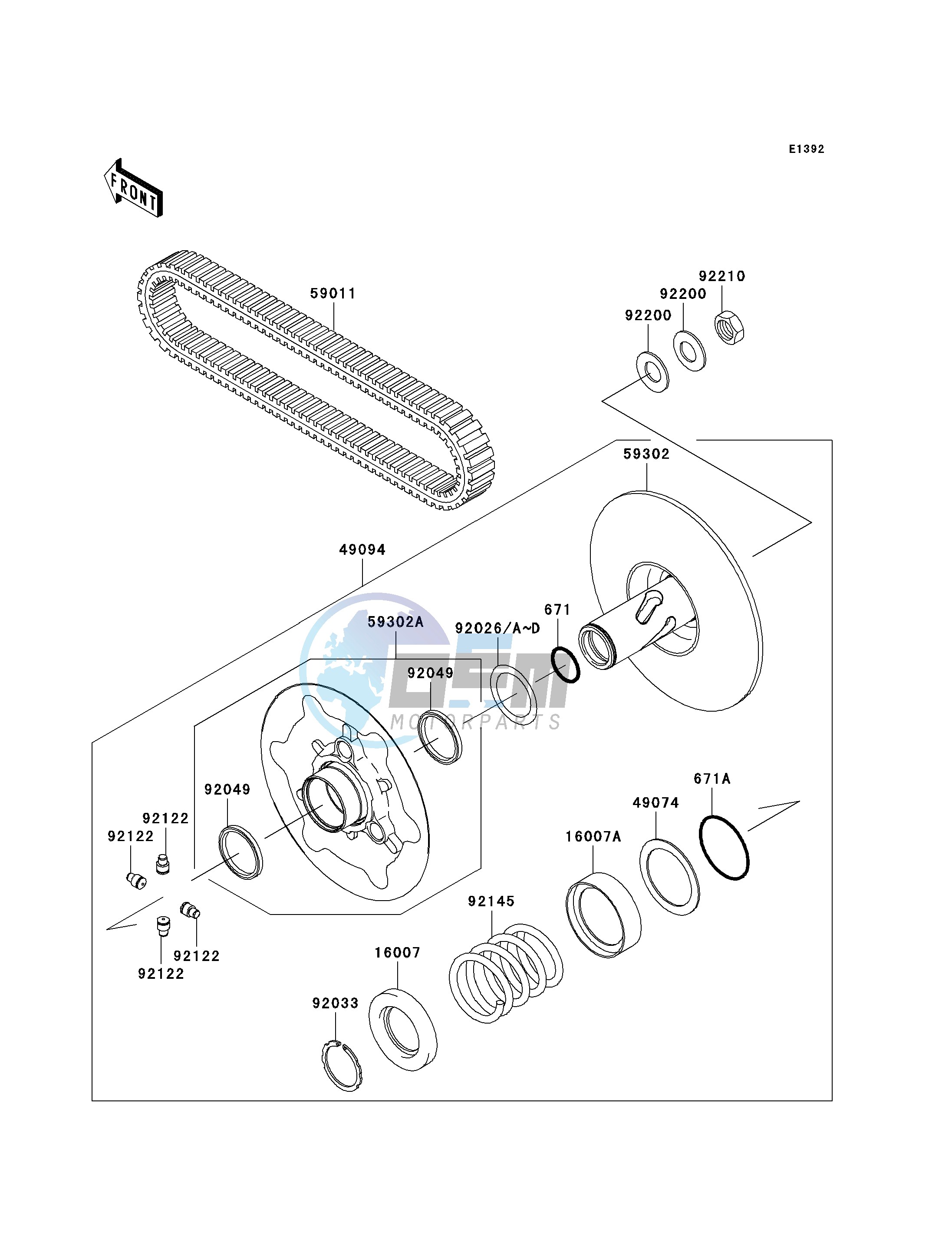 DRIVEN CONVERTER_DRIVE BELT