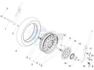 V9 Bobber 850 (APAC) drawing Front wheel