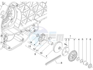 Runner 125 VX 4t Race drawing Driving pulley