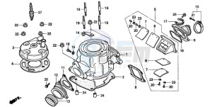 CR80R drawing CYLINDER/CYLINDER HEAD