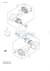 DL650 ABS V-STROM EU-UK drawing TURNSIGNAL LAMP