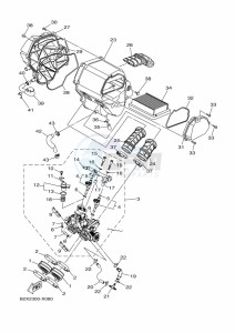 YZF320-A YZF-R3 (B2XG) drawing INTAKE