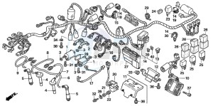 CB1300 CB1300SUPER FOUR drawing WIRE HARNESS/IGNITION COI L (CB1300/A)