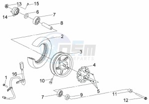 JET SPORT X R 50 drawing FRONT WHEEL