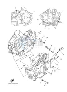 YFM550FWAD YFM5FGPD GRIZZLY 550 EPS (1HSE 1HSF) drawing CRANKCASE