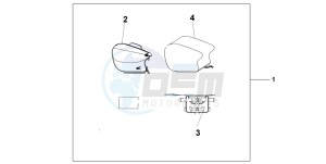 CBR1100XX SUPER BLACKBIRD drawing PILLION BAG