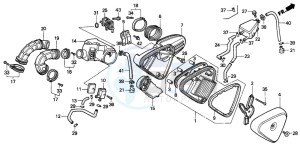 VT600CD drawing AIR CLEANER