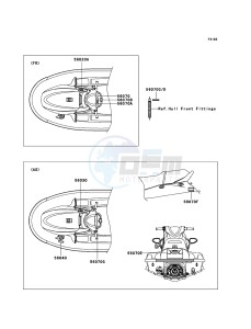 JET SKI STX-15F JT1500-A2 FR drawing Labels