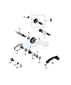 KISBEE 4TA OY D drawing GEARBOX AND KICKSTART