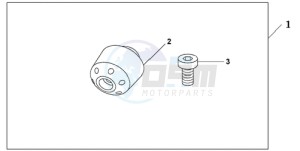 GL18009 SI / AB NAV - (SI / AB NAV) drawing CHROME BAR ENDS