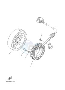 YFM350FWA YFM35FGD GRIZZLY 350 4WD (1NS8 1NS9) drawing GENERATOR