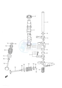 DF 9.9A drawing Camshaft - w/Remote Control