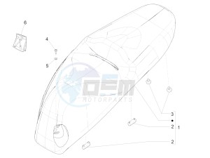 BEVERLY 350 ST 4T 4V IE ABS E4 (NAFTA) drawing Saddle/seats