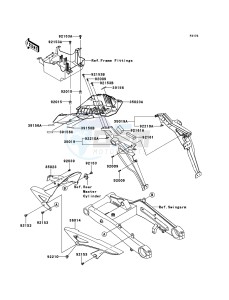 Z1000_ABS ZR1000EBF FR XX (EU ME A(FRICA) drawing Rear Fender(s)