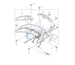 YP MAJESTY ABS 400 drawing TAILLIGHT