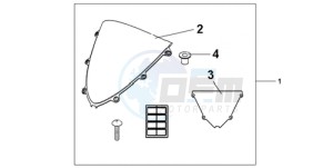 CBR1000RR9 Australia - (U / MK) drawing WINDSCREEN