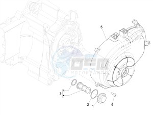 SPRINT 50 4T-3V E4 (EMEA) drawing Flywheel magneto cover - Oil filter