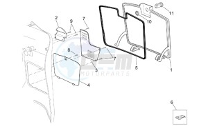 Scarabeo 125-200 e2 (eng. piaggio) drawing Central body I