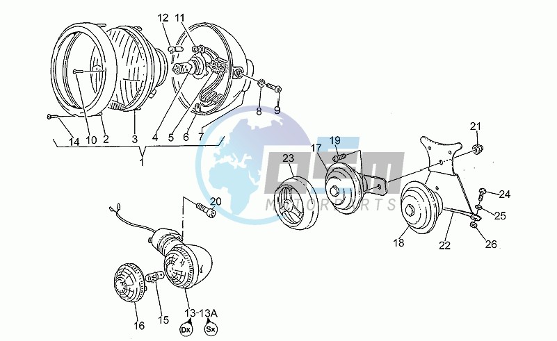 Headlight-horn