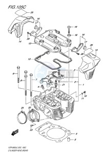 VZR1800BZ BOULEVARD EU drawing CYLINDER HEAD (REAR)