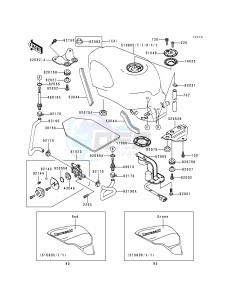 ZX 600 E [NINJA ZX-6] (E4-E6) [NINJA ZX-6] drawing FUEL TANK -- ZX600-E4- -