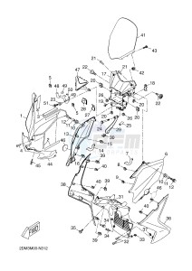 YPR125R XMAX 125 EVOLIS 125 (2DMB 2DMB) drawing WINDSHIELD