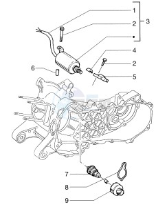 Sfera 125cc drawing Starter assembly