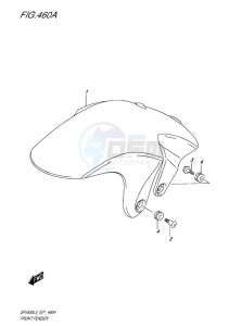 SFV 650 ABS GLADIUS EU drawing FRONT FENDER