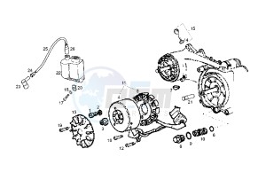 ATLANTIS 50 cc-100 cc 4T - 50 cc drawing FLYWHEEL MAGNETO