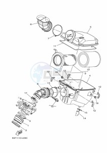 YFM700FWAD GRIZZLY 700 EPS (BLT5) drawing INTAKE