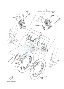 MTN850-A MTN-850-A MT-09 ABS (BS27) drawing FRONT BRAKE CALIPER