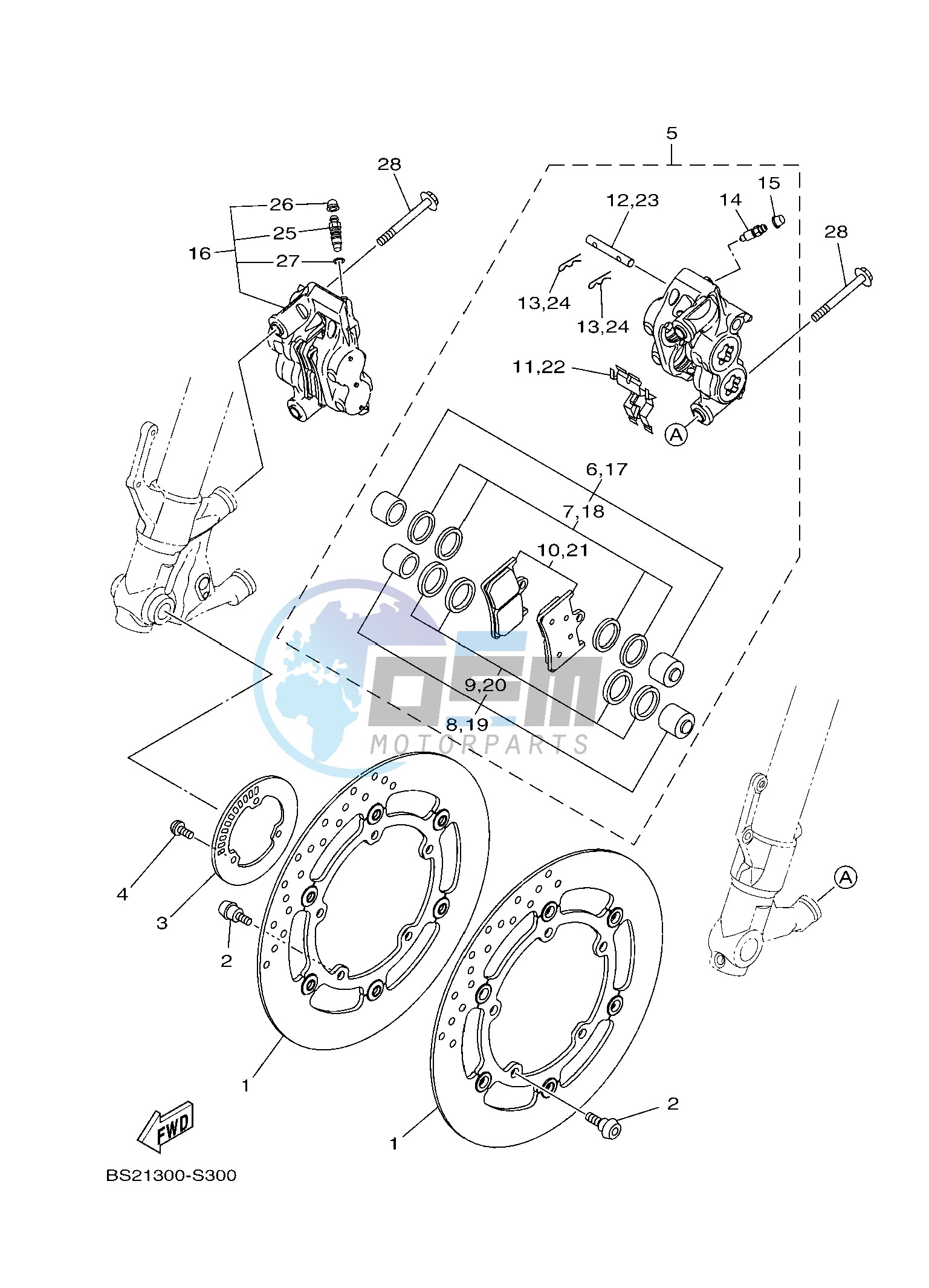 FRONT BRAKE CALIPER