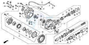 TRX350FM FOURTRAX 350 4X4ES drawing FRONT FINAL GEAR