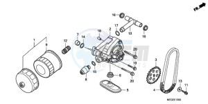 VT750C9 Korea - (KO / MK) drawing OIL PUMP