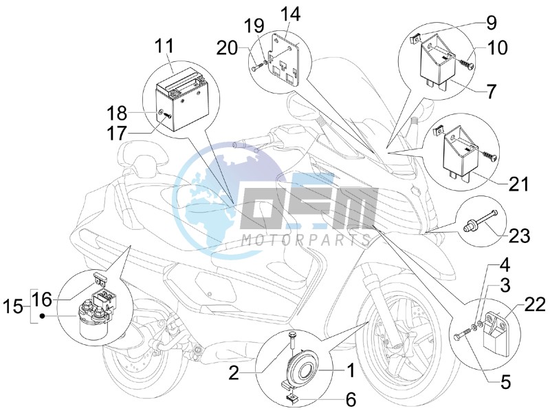 Remote control switches - Battery - Horn