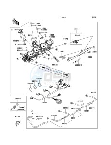 NINJA ZX-10R ZX1000D7F FR GB XX (EU ME A(FRICA) drawing Throttle