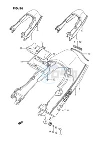 GSX1100 (E2) drawing SEAT TAIL COVER (MODEL J)