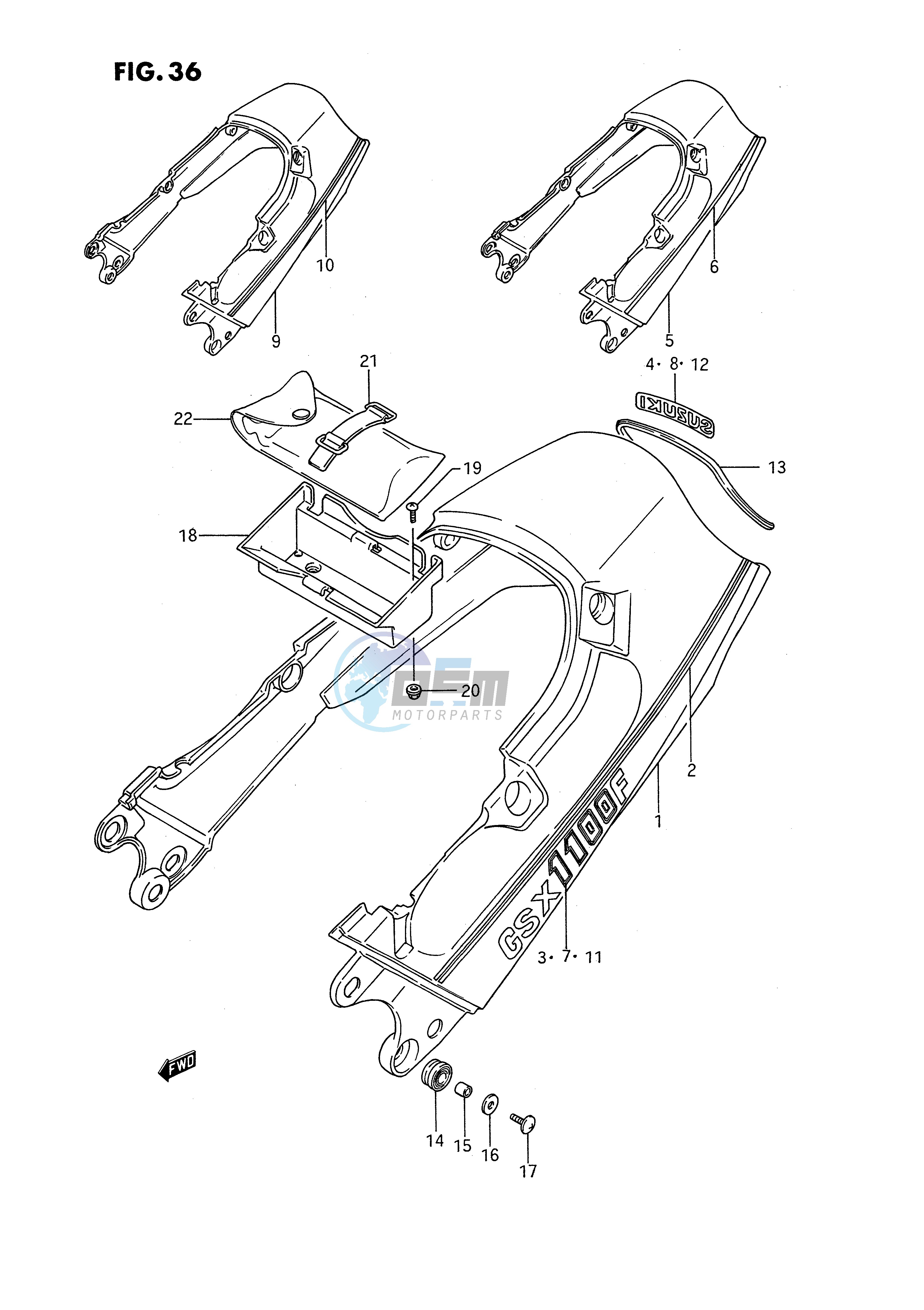 SEAT TAIL COVER (MODEL J)