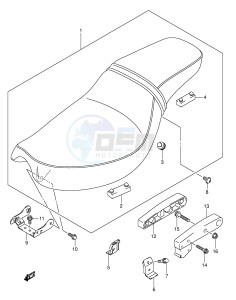 VS800 (E3-E28) INTRUDER drawing SEAT (MODEL K5)