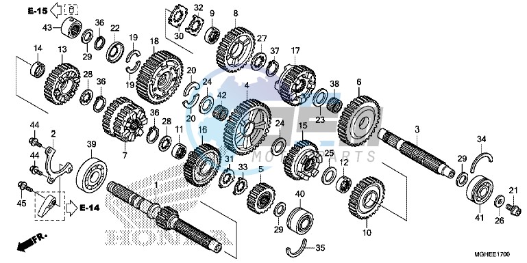 TRANSMISSION (VFR1200X/XA/XL)