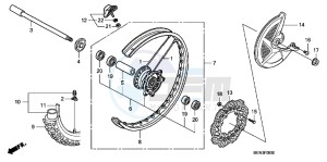 CRF450RC drawing FRONT WHEEL