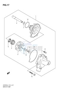 GSF650 (E21) Bandit drawing WATER PUMP