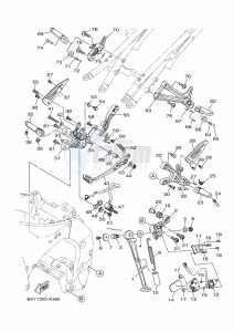 MT-10 MTN1000 (B5Y6) drawing STAND & FOOTREST