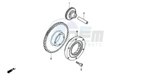 CBR600SE drawing STARTING CLUTCH