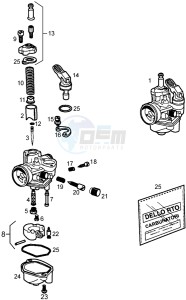 RCR 50 drawing Carburator