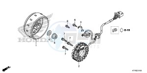 CBR125RTF CBR125RT UK - (E) drawing GENERATOR