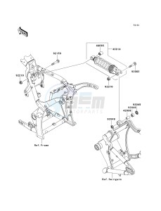 VN 2000 J [VULCAN 2000 CLASSIC LT] (8F-9F) 0J9F drawing SUSPENSION_SHOCK ABSORBER