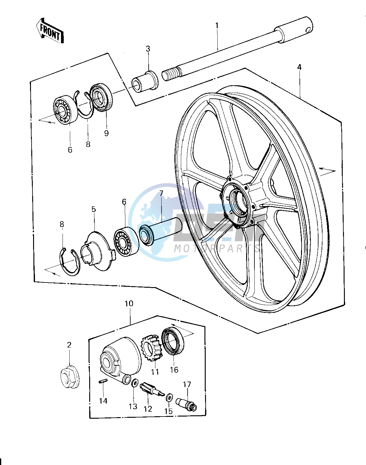 FRONT WHEEL_HUB -- 80 H1- -