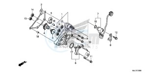 NC750DE Integra - NC750D Europe Direct - (ED) drawing REDUCTION GEAR