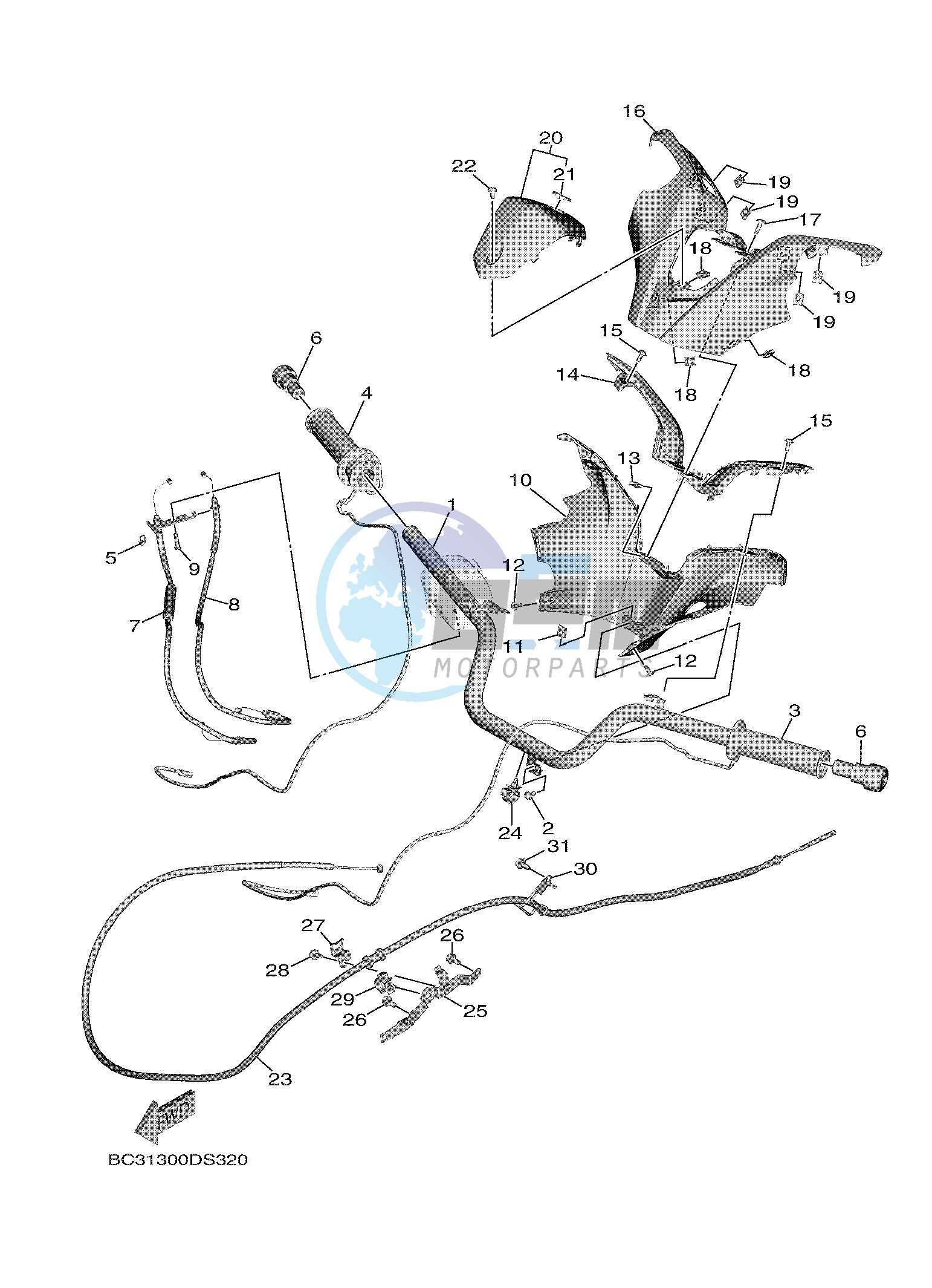 STEERING HANDLE & CABLE